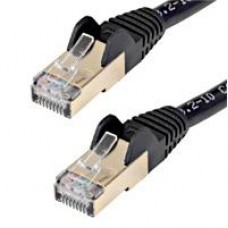 CABLE DE 1M CAT6A ETHERNET NEGRO - CABLE DE RED 10GB CAT6A SNAGLESS BLINDADO RJ45 POE DE 100W - 10GBE CON CERTIFICACION UL/TIA - STARTECH.COM MOD. C6ASPAT3BK, - Garantía: 5 AÑOS -