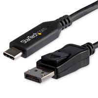 CABLE ADAPTADOR DE 1.8M USB-C A DISPLAYPORT - CONVERSOR USB TIPO C A DP - 8K 60HZ HBR3 - CONVERTIDOR THUNDERBOLT 3 DISPLAYPORT - STARTECH.COM MOD. CDP2DP146B, - Garantía: 3 AÑOS -