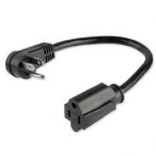 CABLE DE ALIMENTACIN DE 0.3M - EXTENSION DE ALIMENTACION, ACODADO EN ANGULO RECTO NEMA 5-15P A NEMA 5-15R, 13A 125V, 16AWG, UL - STARTECH.COM MOD. PAC101R1, - Garantía: 5 AÑOS -