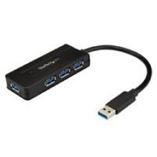 HUB USB 3.0 DE 4 PUERTOS - CONCENTRADOR PORTATIL USB 3.0 SUPERSPEED DE 4 PUERTOS DE 5GBPS CON CARGA RAPIDA - HUB USB 3.1 GEN 1 TIPO A - NEGRO - STARTECH.COM MOD. ST4300MINI, - Garantía: 2 AÑOS -