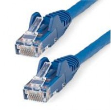 CABLE ETHERNET CAT 6 DE 5 METROS - LSZH - CABLE DE RED PATCH CAT6 UTP RJ45 POE DE 100W 10 GBE SIN ENGANCHES AZUL, ETL - STARTECH.COM MOD. N6LPATCH5MBL, - Garantía: 5 AÑOS -