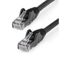 CABLE ETHERNET CAT 6 DE 50 CM - LSZH - CABLE DE RED PATCH CAT6 UTP RJ45 POE DE 100W 10 GBE SIN ENGANCHES NEGRO, ETL - STARTECH.COM MOD. N6LPATCH50CMBK, - Garantía: 5 AÑOS -
