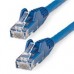 CABLE ETHERNET CAT 6 DE 50 CM - LSZH - CABLE DE RED PATCH CAT6 UTP RJ45 POE DE 100W 10 GBE SIN ENGANCHES AZUL, ETL - STARTECH.COM MOD. N6LPATCH50CMBL, - Garantía: 5 AÑOS -