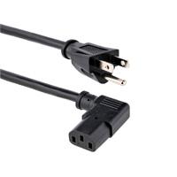 CABLE DE CORRIENTE DE 1M ESTANDAR DE ALIMENTACION DE COMPUTADORA, ACODADO EN ANGULO RECTO - 18AWG - NEMA 5-15P A C13 - 10A 125V - STARTECH.COM MOD. PXT101L3, - Garantía: 5 AÑOS -