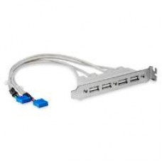 BRACKET ADAPTADOR CABEZAL DE 4 PUERTOS USB 2.0 CON CONEXION A PLACA BASE 2X IDC10 - STARTECH.COM MOD. USBPLATE4, - Garantía: 5 AÑOS -