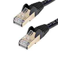 CABLE DE 2M CAT6A ETHERNET NEGRO - CABLE DE RED 10GB CAT6A SNAGLESS BLINDADO RJ45 POE DE 100W - 10GBE CON CERTIFICACION UL/TIA - STARTECH.COM MOD. C6ASPAT7BK, - Garantía: SG -