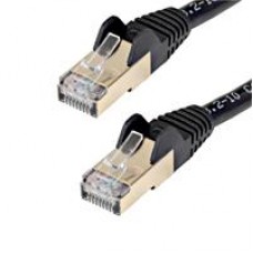 CABLE DE 2M CAT6A ETHERNET NEGRO - CABLE DE RED 10GB CAT6A SNAGLESS BLINDADO RJ45 POE DE 100W - 10GBE CON CERTIFICACION UL/TIA - STARTECH.COM MOD. C6ASPAT7BK, - Garantía: SG -