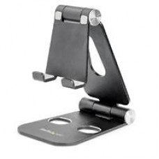 SOPORTE DE ESCRITORIO PARA CELULAR Y TABLET - MULTI ANGULO - PLEGABLE - PORTATIL - EN ALUMINIO Y DE COLOR NEGRO USPTLSTNDB - STARTECH.COM MOD. USPTLSTNDB, - Garantía: 3 AÑOS -