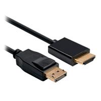 CABLE BROBOTIX  DISPLAYPORT A HDMI V1.2 DE 1.80MTS, NEGRO, - Garantía: 5 AÑOS -