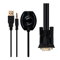 CONVERTIDOR BROBOTIX VGA + AUDIO A HDMI CON USB, NEGRO, - Garantía: 1 AÑO -