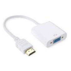 CONVERTIDOR BROBOTIX HDMI MACHO A VGA HEMBRA, BLANCO, - Garantía: 1 AÑO -