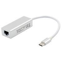 CONVERTIDOR BROBOTIX USB-C MACHO A RJ45 HEMBRA, GIGABIT, BLANCO, - Garantía: 1 AÑO -
