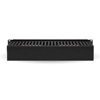 ORGANIZADOR DE CABLES BROBOTIX HORIZONTAL DE 2U, 19 PULGADAS,  NEGRO, - Garantía: 1 AÑO -