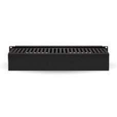 ORGANIZADOR DE CABLES BROBOTIX HORIZONTAL DE 2U, 19 PULGADAS,  NEGRO, - Garantía: 1 AÑO -