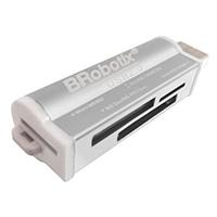 LECTOR BROBOTIX USB-A V2.0 TODO EN UNO: MICRO SD, SD, MS DUO, MICRO MS. METALICO, PLATA, - Garantía: 1 AÑO -