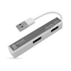 HUB BROBOTIX USB-A V2.0 DE 4 PUERTOS, SMALL, COLOR PLATA, - Garantía: 1 AÑO -