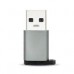 ADAPTADOR BROBOTIX USB-C HERMBRA A USB-A V3.0  MACHO, COLOR PLATA, - Garantía: 1 MESES -
