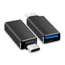ADAPTADOR BROBOTIX USB-C MACHOA USB-A V3.0 HEMBRA, COLOR NEGRO, - Garantía: 1 AÑO -