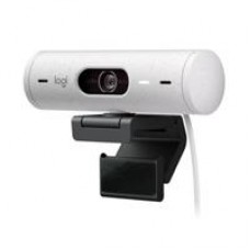 WEBCAM LOGITECH BRIO 500 BLANCO FHD 1080 A 30 FPS AUTO ENFOQUE, MICRÓFONO IA USB-C WIN/MAC OS, - Garantía: 1 AÑO -