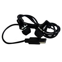 AUDIFONOS ALAMBRICOS CONECTOR TIPO C PERFECT CHOICE GLISSANDO - NEGRO, - Garantía: 1 AÑO -