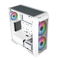 GABINETE COOLER MASTER MASTERBOX HAF 500/BLANCO/MIDI TOWER/MICRO-ATX/VENTANA ARGB., - Garantía: 1 AÑO -