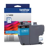 CARTUCHO BROTHER LC402C CYAN, RENDIMIENTO 550 PAGINAS, - Garantía: 1 AÑO -