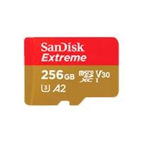 MEMORIA SANDISK MICRO SDXC 256GB EXTREME 190MB/S 4K CLASE 10 A2 V30 C/ADAPTADOR SDSQXAV-256G-GN6MA, - Garantía: 10 AÑOS -