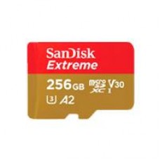 MEMORIA SANDISK MICRO SDXC 256GB EXTREME 190MB/S 4K CLASE 10 A2 V30 C/ADAPTADOR SDSQXAV-256G-GN6MA, - Garantía: 10 AÑOS -