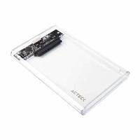 CARCASA CASE ENCLOSURE PARA DISCO DURO ACTECK ARMOR CLEAR HC430 / HDD 2.5 / CONEXION USB MICRO B / SATA / TRANSPARENTE / AC-934688, - Garantía: 1 AÑO -