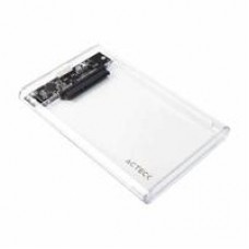 CARCASA CASE ENCLOSURE PARA DISCO DURO ACTECK ARMOR CLEAR HC430 / HDD 2.5 / CONEXION USB MICRO B / SATA / TRANSPARENTE / AC-934688, - Garantía: 1 AÑO -