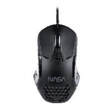 MOUSE GAMER NASA BY TECHZONE NS-GM01 ALAMBRICO LED RGB NEGRO 7 BOTONES HASTA 6400 DPIS, - Garantía: 1 AÑO -