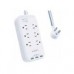 SUPRESOR DE PICOS VICA 6 SALIDAS 3 PUERTOS USB, - Garantía: 6 MESES -