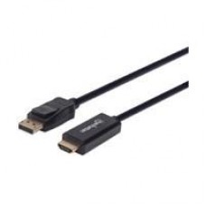 CABLE DISPLAYPORT,MANHATTAN,153195, - HDMI M-M 4K  1.0M, - Garantía: 3 AÑOS -