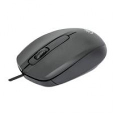 MOUSE,MANHATTAN,190190, OPTICO ESTNDAR USB NEGRO, - Garantía: 3 AÑOS -