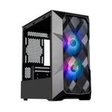 GABINETE COOLER MASTER MASTERBOX TD300 MESH CON VENTANA ARGB, MINI TOWER, MINI-ITX/MICRO-ATX, USB 3.0, SIN FUENTE, 2 VENTILADORES ARGB INSTALADOS, NEGRO, - Garantía: 1 AÑO -