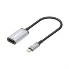 CONVERTIDOR,MANHATTAN,153706,USB-C A HDMI H, 4K@60HZ, - Garantía: SG -