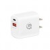 CARGADOR PARED,MANHATTAN,406291, 20W, USB-C PD 20W Y USB-A QC 18W, - Garantía: 3 AÑOS -