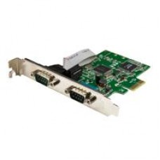 TARJETA PCI EXPRESS SERIAL DE 2 PUERTOS DB9 RS232 CON UART 16C1050 - ADAPTADOR INTERNO SERIAL PCI-E - STARTECH.COM MOD. PEX2S1050, - Garantía: 2 AÑOS -