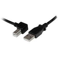 CABLE ADAPTADOR USB DE 1M PARA IMPRESORA ACODADO - 1X USB A MACHO - 1X USB B MACHO EN ANGULO IZQUIERDO - STARTECH.COM MOD. USBAB1ML, - Garantía: 10 AÑOS -