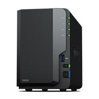 NAS SYNOLOGY DS223 /2 BAHIAS NUCLEO CUDRUPLE 1.7 GHZ /2GB DDR4/ LAN GIGABIT X1/USB 3.2 X3/SATA/HOT-SWAP/ SIN DISCOS/ REALTEK RTD1619B/HASTA 36 TB, - Garantía: 2 AÑOS -
