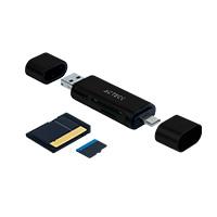 LECTOR DE MEMORIA DUAL ACTECK / USB A - USB C / MICRO SD/TF / NEGRO / AC-934824, - Garantía: 1 AÑO - LECTOR DE MEMORIA DUAL ACTECK / USB A - USB C / MICRO SD/TF / NEGRO / AC-934824, - Garantía: 1 AÑO -