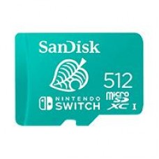 MEMORIA SANDISK MICRO SDXC 512GB NINTENDO SWITCH 100MB/S 4K U3 V30 SDSQXAO-512G-GNCZ, - Garantía: 10 AÑOS -