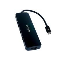 HUB ACTECK GATE 6 DH660 / USB C / 5 PUERTOS / USB C - 2X USB A - LECTOR DE MEMORIAS - HDMI / 15 CM / NEGRO / AC-934619, - Garantía: 1 AÑO - HUB ACTECK GATE 6 DH660 / USB C / 5 PUERTOS / USB C - 2X USB A - LECTOR DE MEMORIAS - HDMI / 15 CM / NEGRO / AC-934619, - Garantía: 1 AÑO -