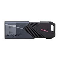 MEMORIA FLASH USB KINGSTON DATA TRAVELER EXODIA ONYX 64GB GEN 1 3.2 TIPO A C/TAPA MÓVIL NEGRO (DTXON/64GB), - Garantía: 1 AÑO -