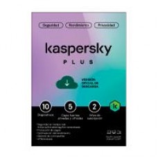 ESD KASPERSKY PLUS (INTERNET SECURITY) / 10 DISPOSITIVOS / 5 CUENTAS KPM / 2 AÑOS, - Garantía: SG -