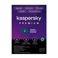 ESD KASPERSKY PREMIUM (TOTAL SECURITY) / 5 DISPOSITIVOS / 3 CUENTAS KPM / 2 AÑOS, - Garantía: SG -