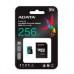 MEMORIA ADATA MICRO SDXC/SDHC 256GB UHS-I 100MB/85MB CLASE 10 V30 A2 C/ADAPTADOR (AUSDX256GUI3V30SA2-RA1), - Garantía: 99 AÑOS -