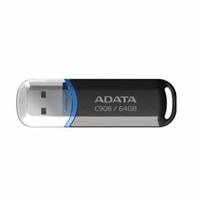 MEMORIA ADATA 64GB USB 2.0 C906 NEGRO (AC906-64G-RBK), - Garantía: 5 AÑOS -