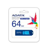 MEMORIA ADATA 64GB USB TIPO C UC300 RETRACTIL AZUL MARINO (ACHO-UC300-64G-RNB/BU), - Garantía: 5 AÑOS -