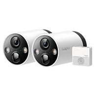 CAMARA WIFI TP-LINK TAPO C420S2 KIT 2 CAMARAS PARA EXTERIOR CON BATERIA RECARGABLE RESOLUCION 2K 1080P IP65 A PRUEBA DE AGUA VISION NOCTURNA AUDIO BIDIRECCIONAL, - Garantía: 1 AÑO -